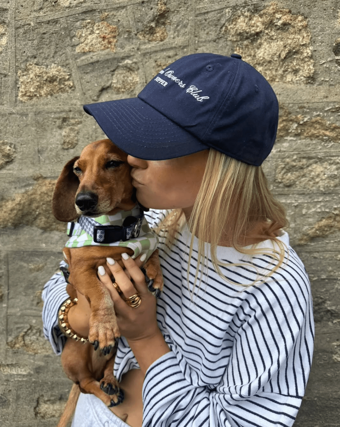 Dachshund owners club hat - Navy & white - Dupper