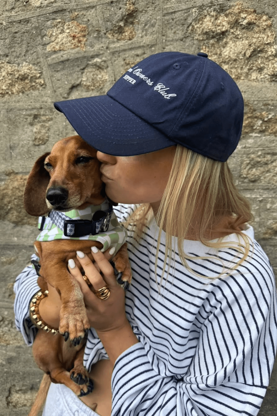 Dachshund owners club hat - Navy & white - Dupper