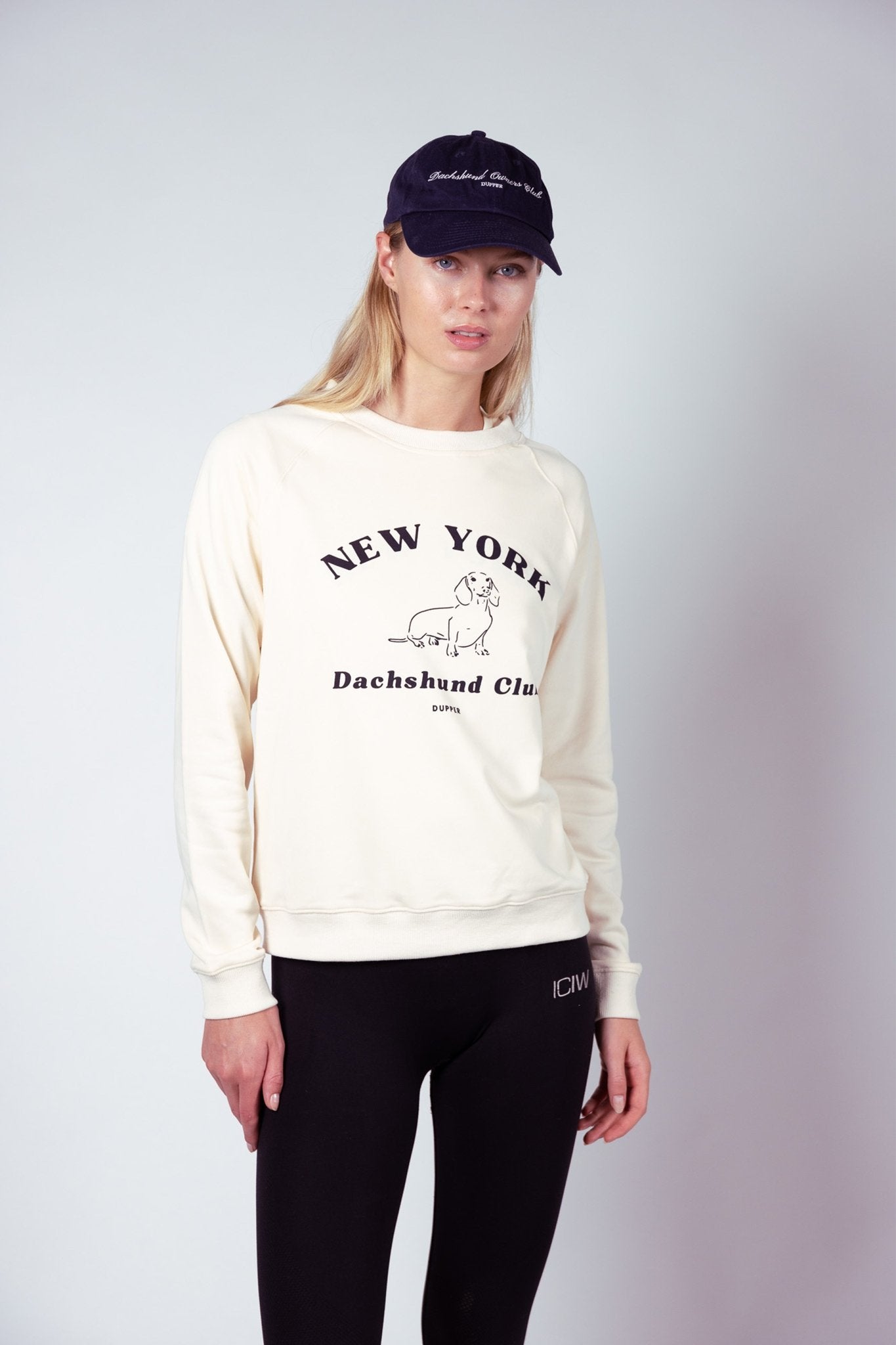 Dachshund owners club hat - Navy & white - Dupper