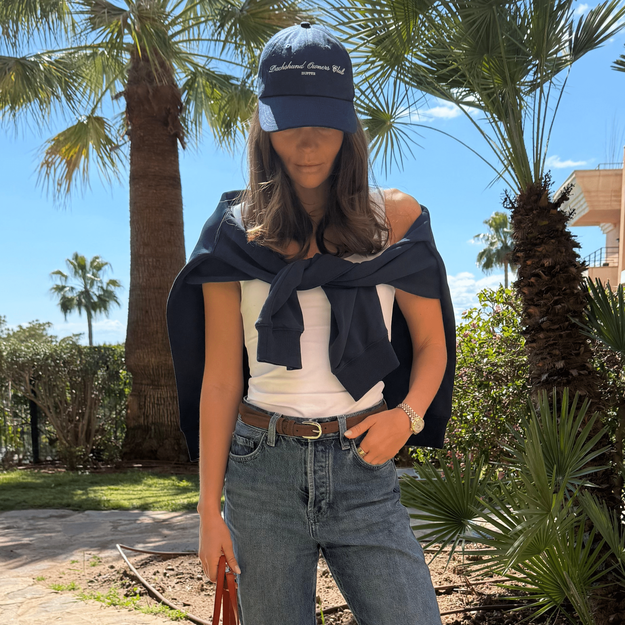 Dachshund Owners Club Hat - White/Navy - Dupper
