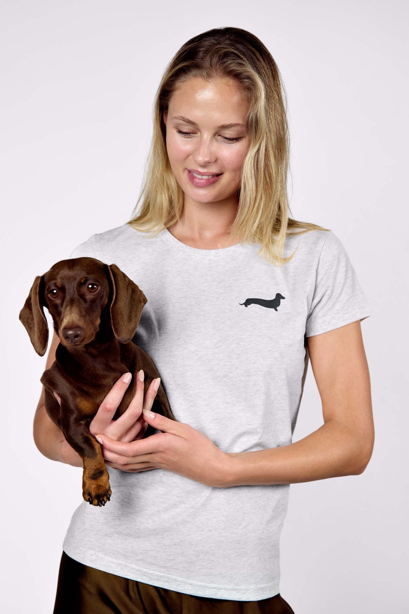LA city of dachshunds T-shirt – Grey - Dupper