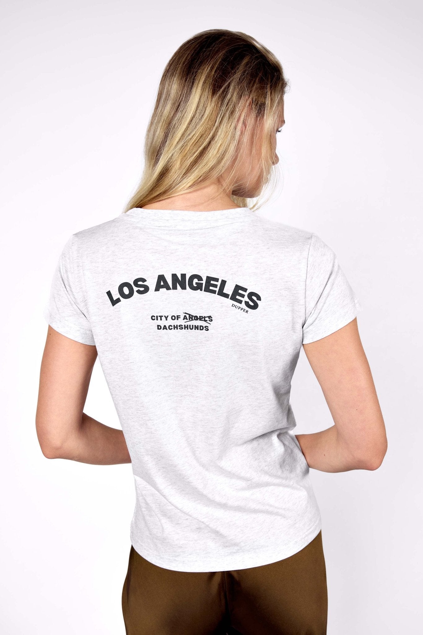 LA city of dachshunds T-shirt – Grey - Dupper