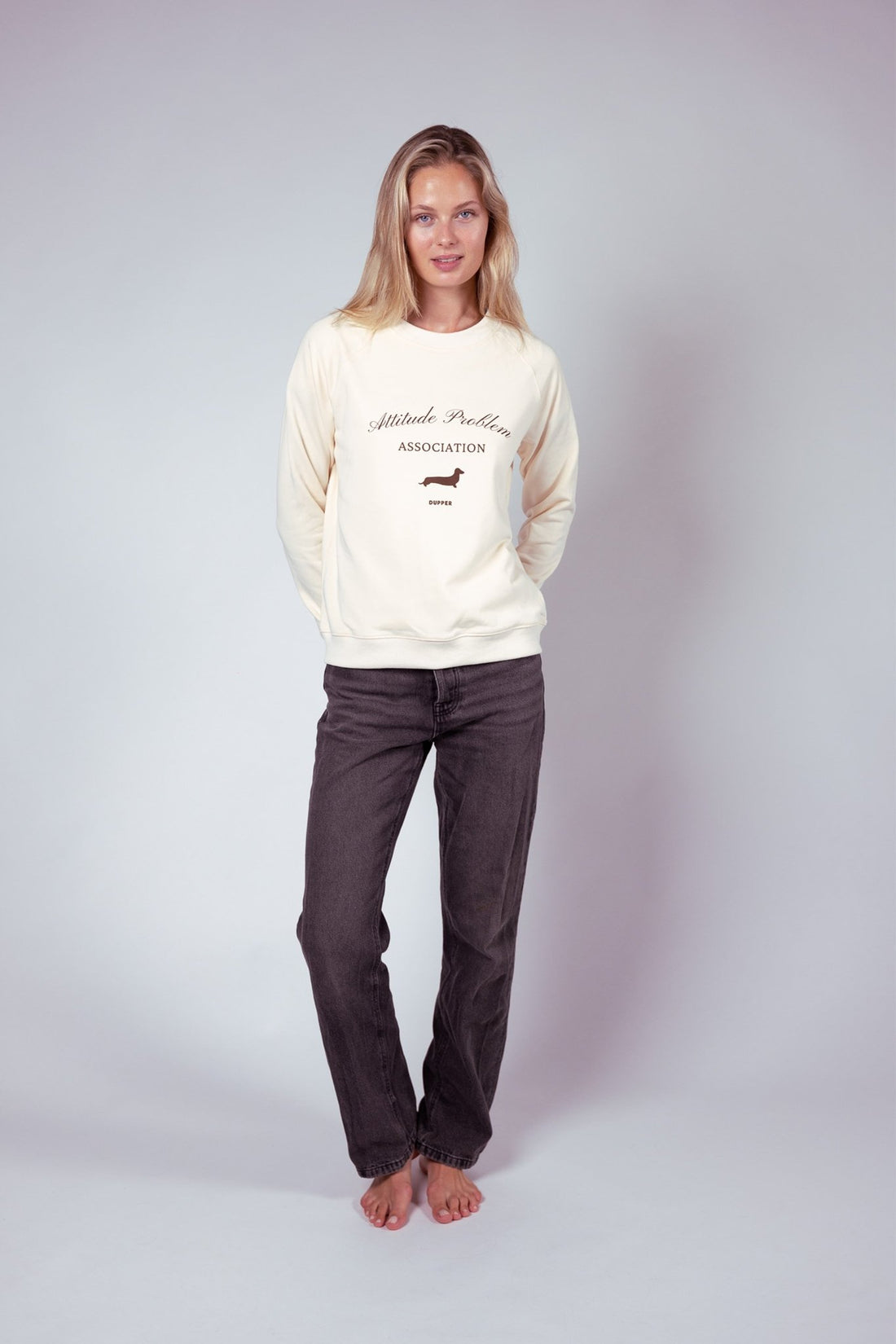 Attitude Problem Club Sweatshirt – Cream - Dupper