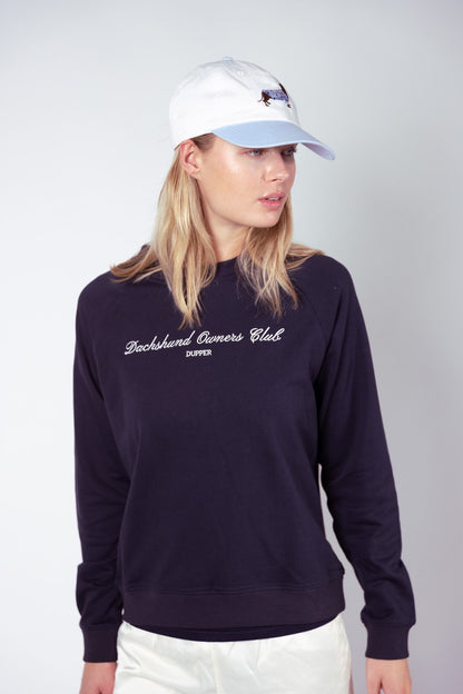 Dachshund in PJs hat - Blue &amp; white - Dupper