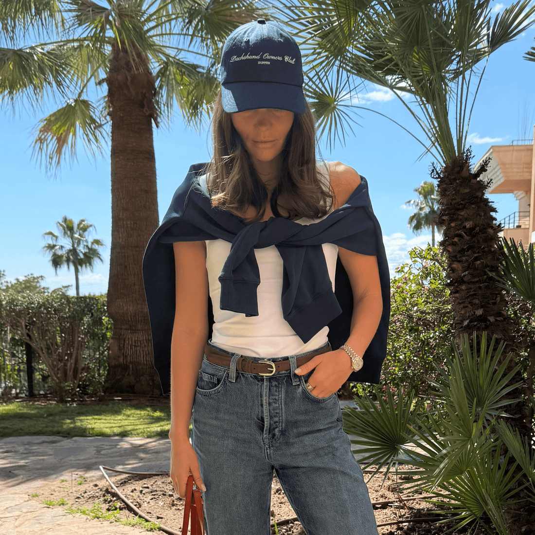 Dachshund Owners Club Hat - White/Navy - Dupper