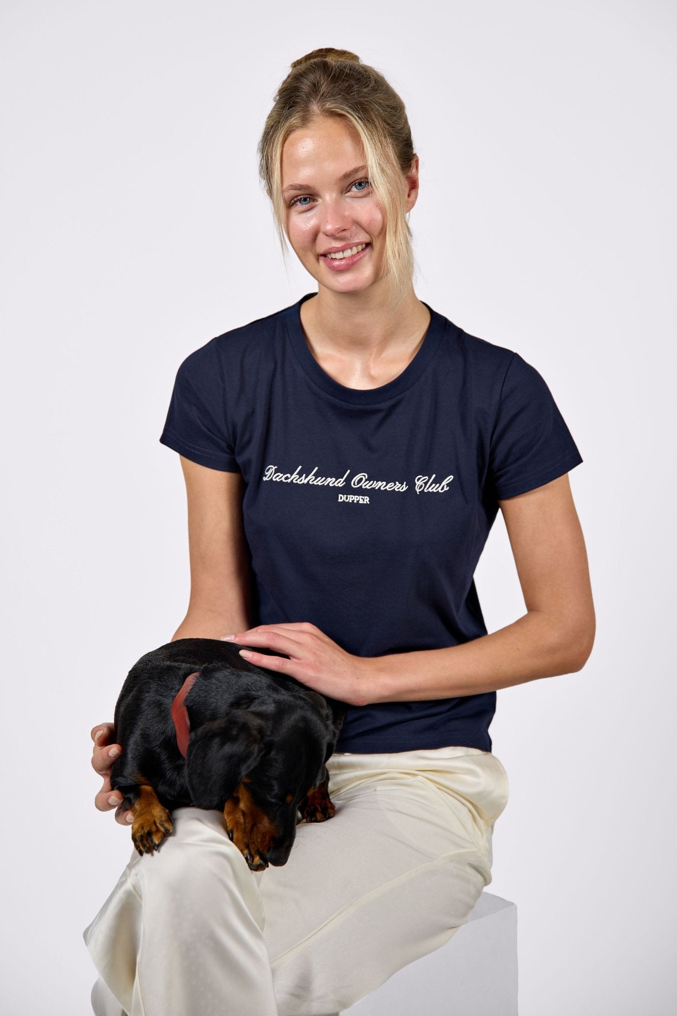 Dachshund owners club T-shirt – Navy - Dupper