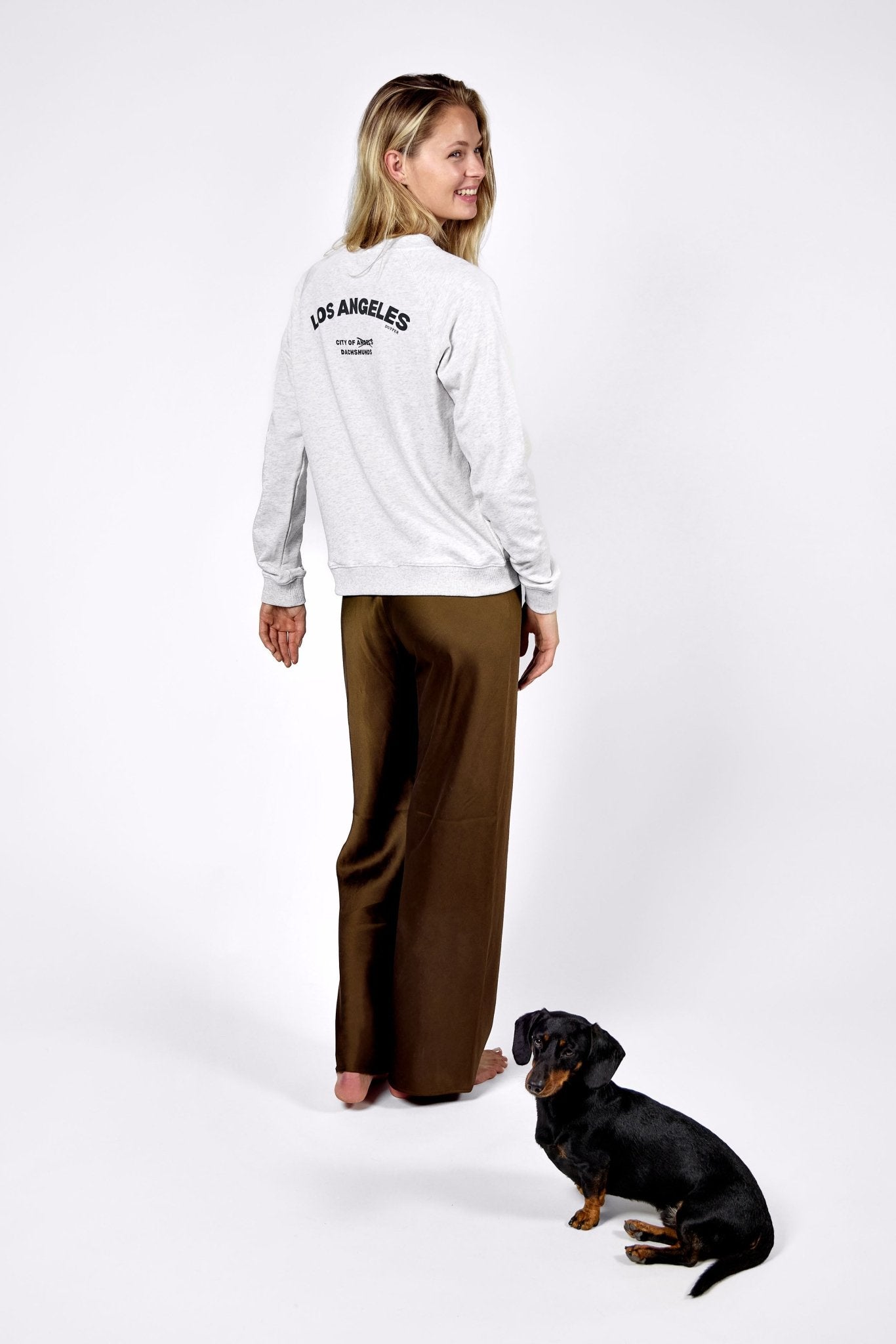 LA city of dachshunds sweatshirt – Grey - Dupper