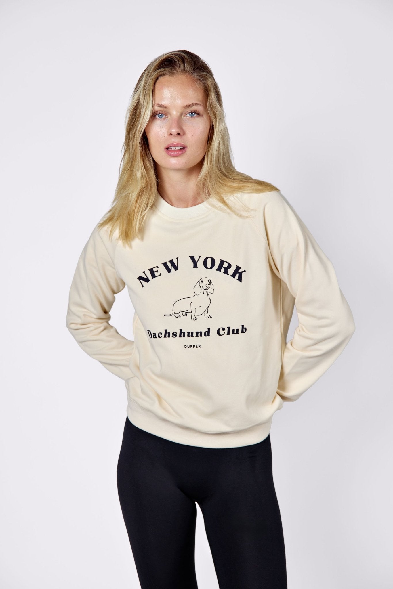 New York dachshund club sweatshirt – Beige - Dupper