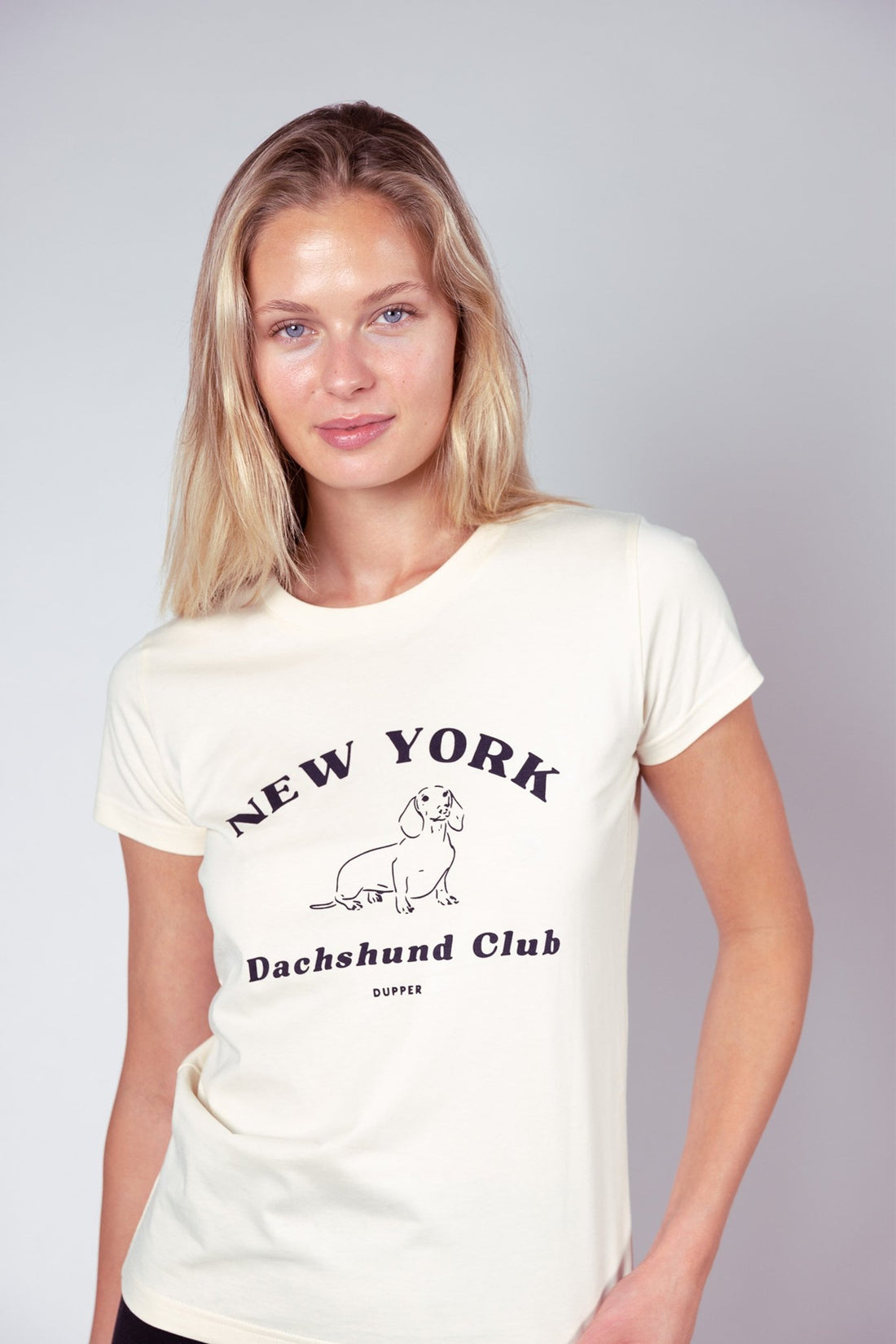 New York Dachshund Club T-Shirt – Beige - Dupper